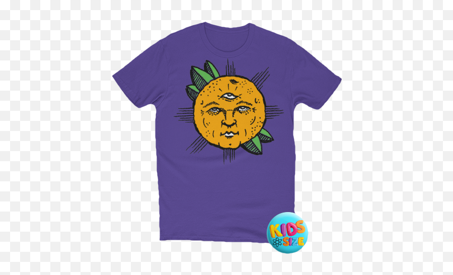 3 Eyed Sun - Short Sleeve Emoji,Flip Phone Emoticon