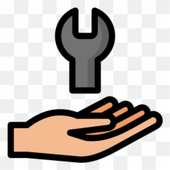 Problem Solving Hand Tool Wrench Free Icon Of Business - Mano Con Herramienta Png Emoji,Emoticon For Problem Solving