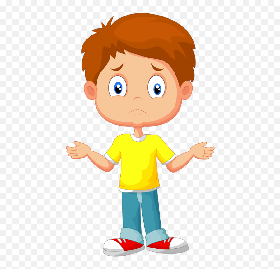 Cartoon Kid Confused Png Image With Transparent Background - Confused Kid Cartoon Emoji,Animated Emoticons Scratching Head