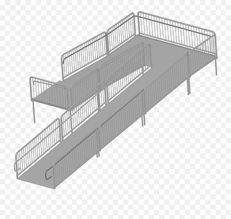 Amtab Ramp32 - Option7 Ada Compliant 32 Inch Rise Stage Ramp With Handrails 126 W X 348 L Vertical Emoji,Lines Emotion Contour Drawing Love