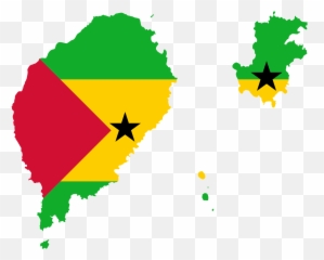 Sao Tome And Principe Flag Map Clipart - Sao Tome And Principe Map Png Emoji,Yemen Flag Emoji