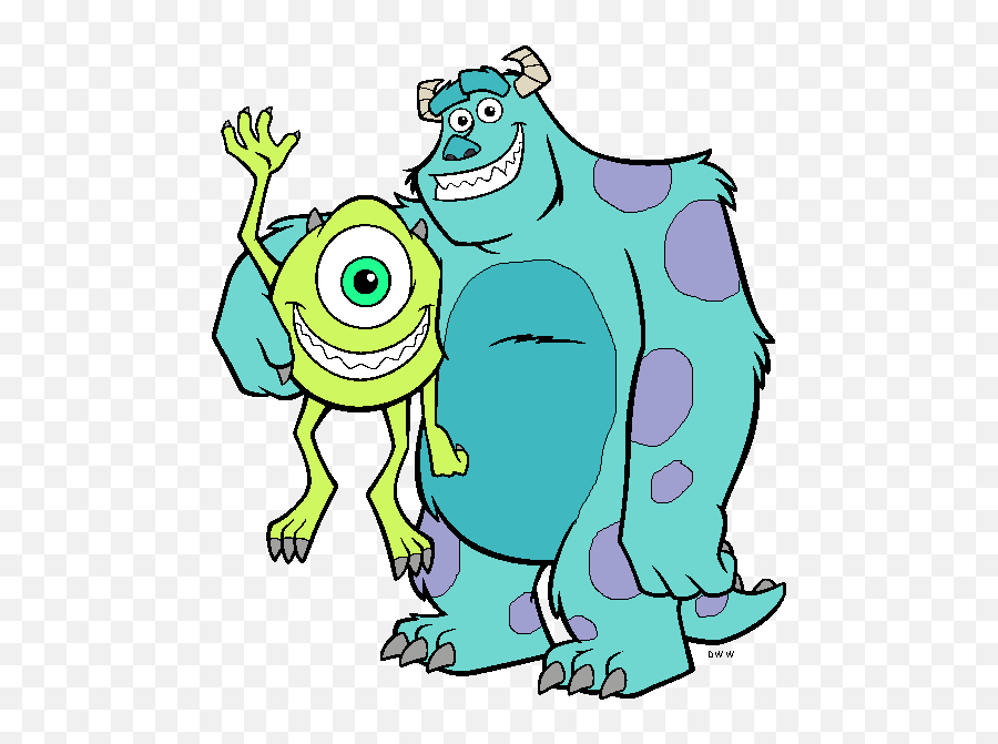 Images Of Cartoon Characters Mike Wazowski - Monsters Inc Clipart Emoji,Mike Wazowski Kawaii Emoticon