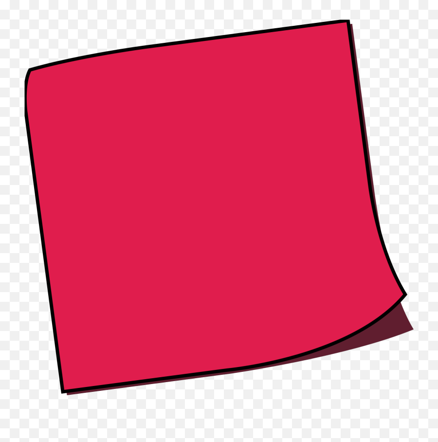 Transparent Background Red Sticky Notes Clipart - Full Size Emoji,Cool Emojis For Sticky Notes