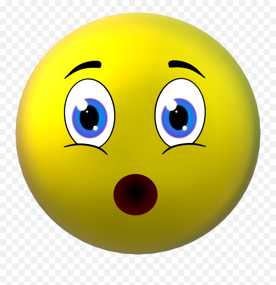 Surprised Smiley Clipart - Happy Emoji,Surprised Face Emoji
