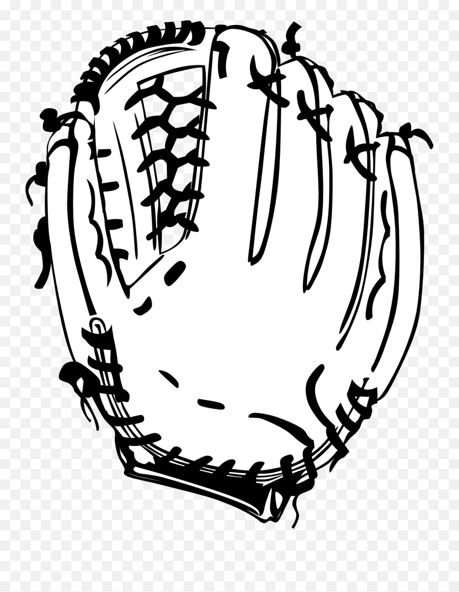 Free Softball Black And White Clipart Download Free Clip - Outline Baseball Glove Clip Art Emoji,Emoji Baseball Jersey