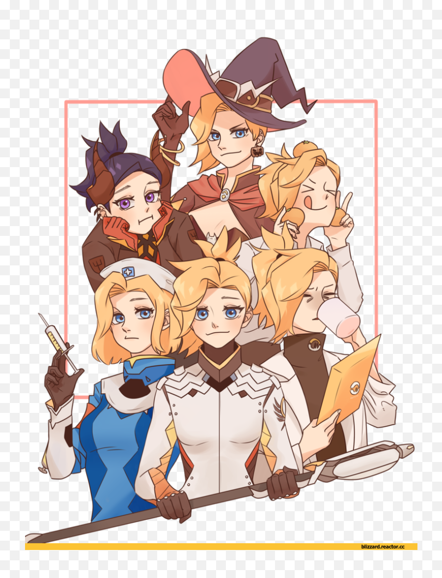 Mercy Entertainment Overwatch Art - Mercy Cute Emoji,Overwatch Emoticon Button