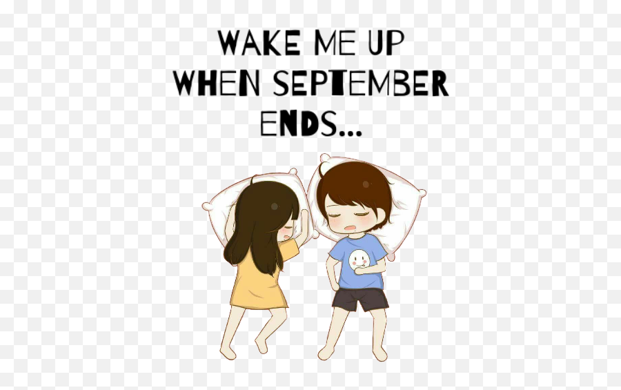 September Sleeping Girl Boy Pillow - Conversation Emoji,Girl Emoji Pillow