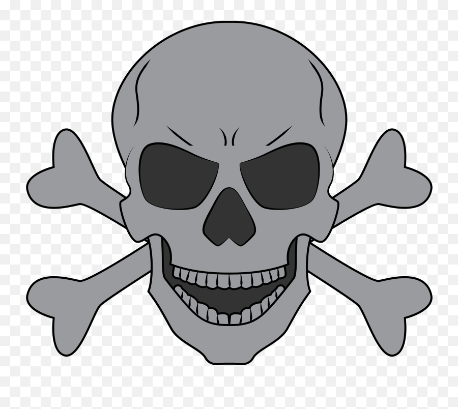 Skull And Crossbones Clipart Free Download Transparent Png Emoji,Weird Skull Emoji