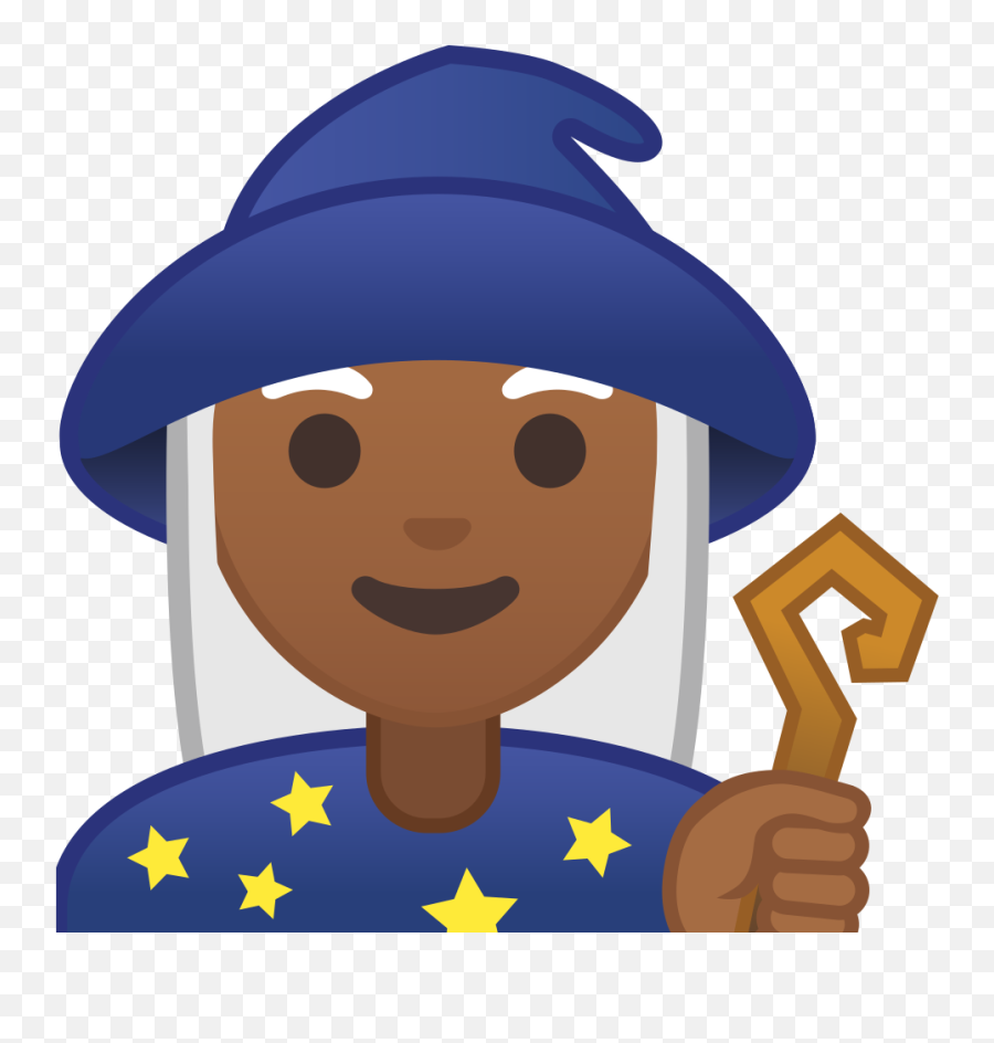 Woman Mage Medium Dark Skin Tone Icon Noto Emoji People - Mage Clipart,Dark Skin Emoji