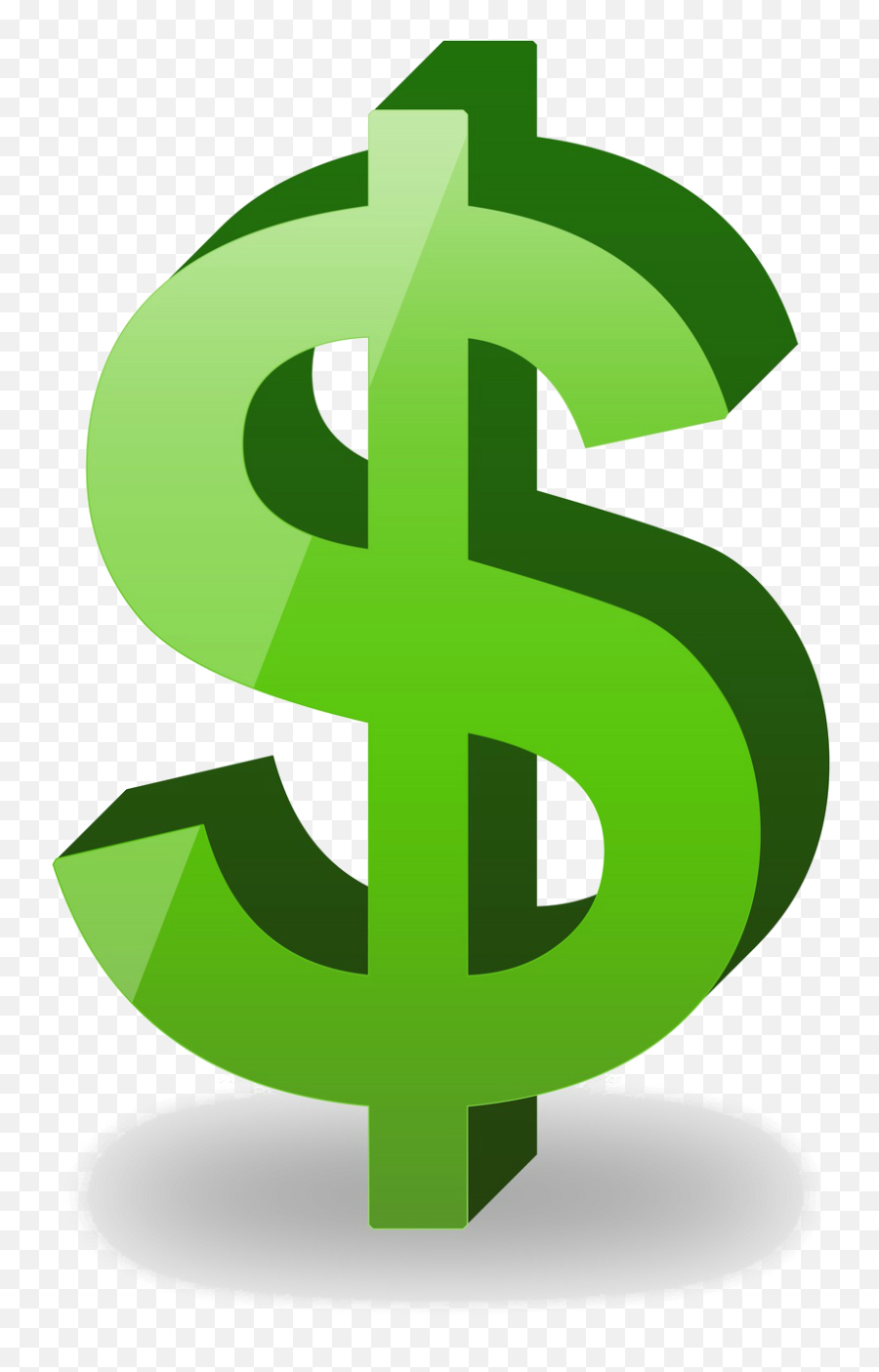 Free Green Dollar Sign Png Download - Dollar Sign Clipart Png Emoji,Money Sign Emoji
