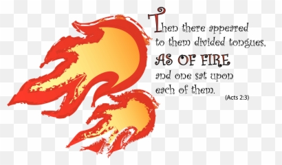 Clipart Flames Holy Spirit Clipart Flames Holy Spirit - Catholic Pentecost Bible Verse Emoji,Holy Bible Emoji