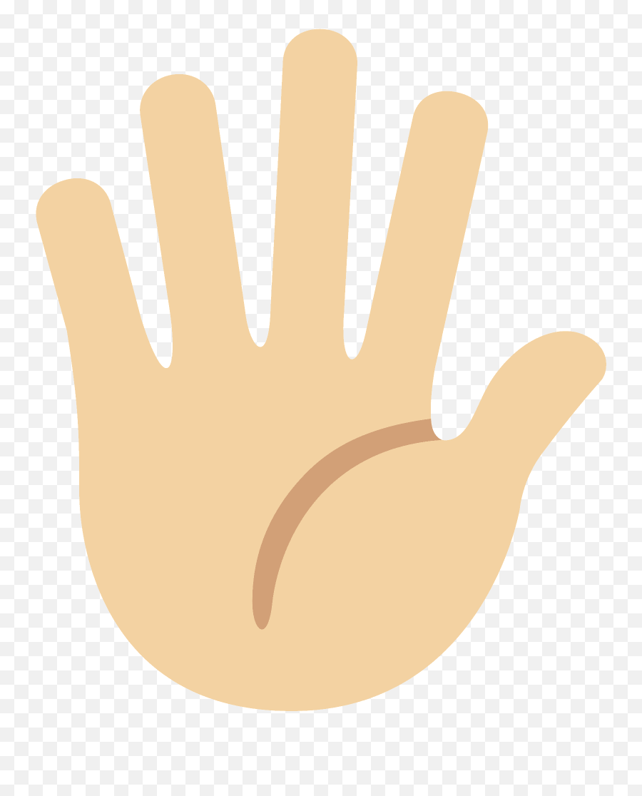 Hand With Fingers Splayed Emoji With - Animado Dibujo Mano Abierta,Wrist Emoji