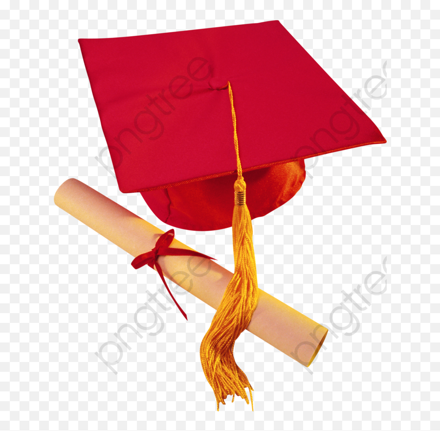 Red Graduation Cap And Diploma Graduation Cap Clipart - Red Transparent Background Graduation Cap Red Emoji,Graduation Emoji Png