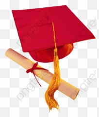Red Graduation Cap And Diploma Graduation Cap Clipart - Red Transparent Background Graduation Cap Red Emoji,Graduation Emoji Png