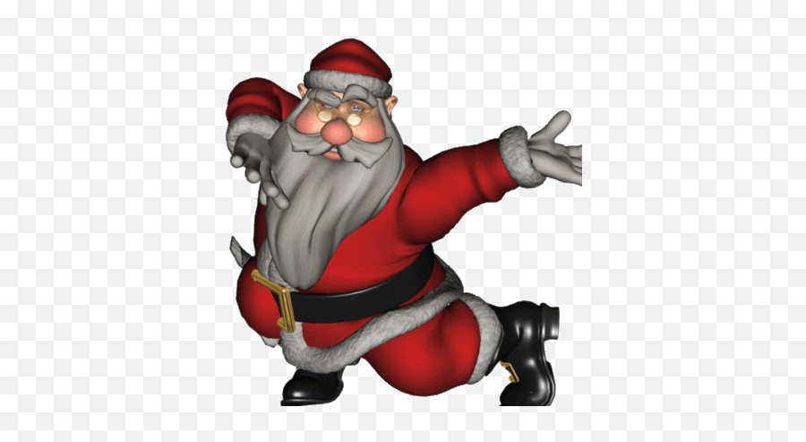 Transparent Santa Animated Gif Emoji,Dancing Santa Emoticon