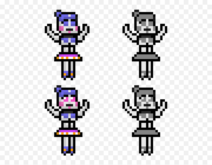 Clip Art Best Images On - Fnaf Ballora Pixel Art Png Ballora Pixel Art Emoji,Crying Emoji Pixel Art