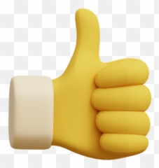 Premium Thumb Up 3d Download In Png Obj Or Blend Format - Sign Language Emoji,Okay Hand Emoji