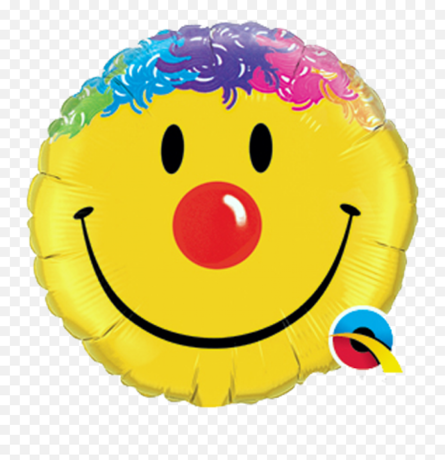 Folienballon Smiley - Haare Ø 45 Cm Qualatex Partydeko Smiley Face In Rainbow Emoji,Accordion Emoticon