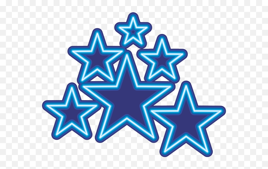 Blue Glow Glowing Star Stars Sticker - Stadium Emoji,Glowing Star Emoji