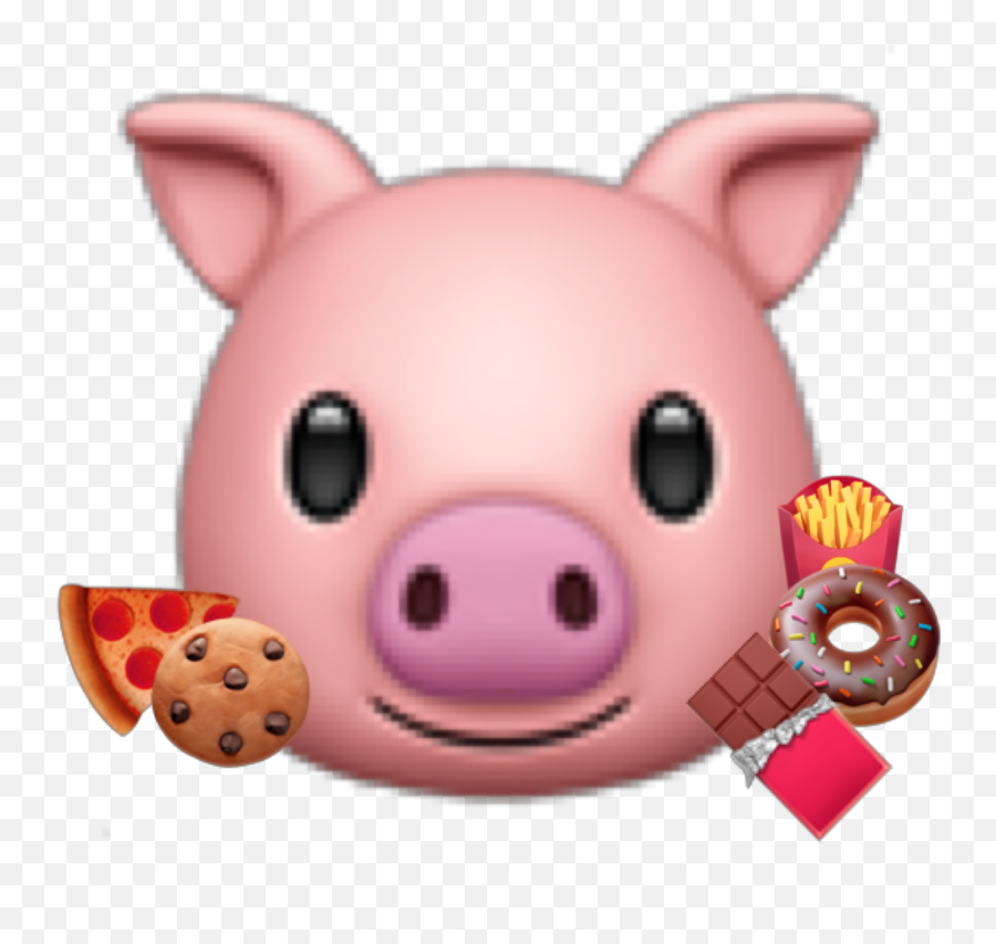 Popular And Trending Diet Stickers Picsart - Pig Emoji Png,Pig Emoji Pillow
