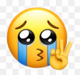 Largest Collection Of Free - Toedit Stickers On Picsart Crying Kissy Face Peace Sign Emoji,Finger Point Emoticon