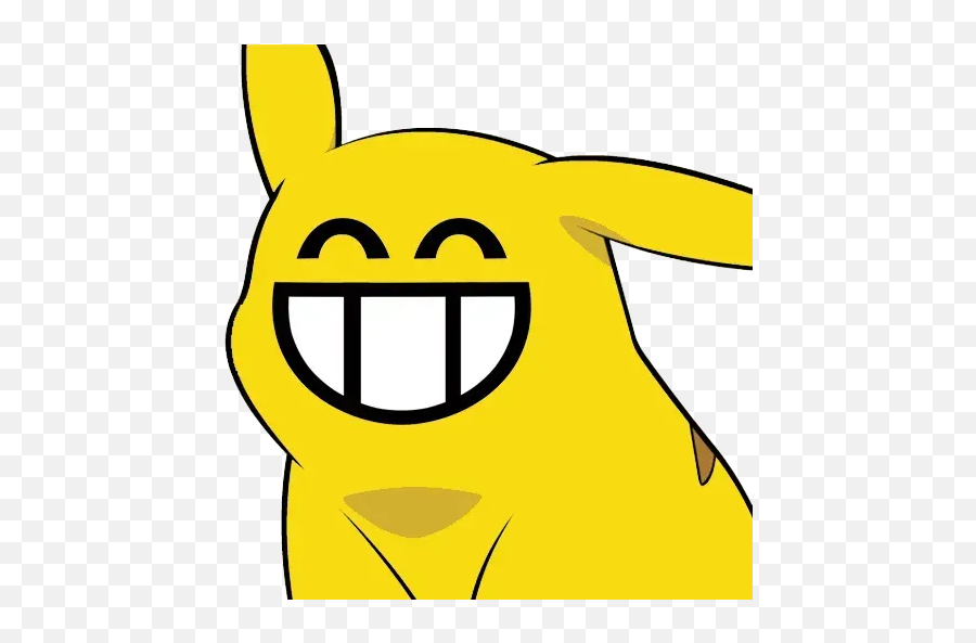 Pikachu Whatsapp Stickers - Pikachu Face Emoji,Pikachu Emoticons