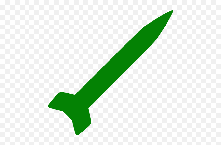 Green Missile Icon - Vertical Emoji,Missile Emoticon
