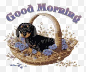Att Leva Med Värk - Cute Dachshund Good Morning Emoji,