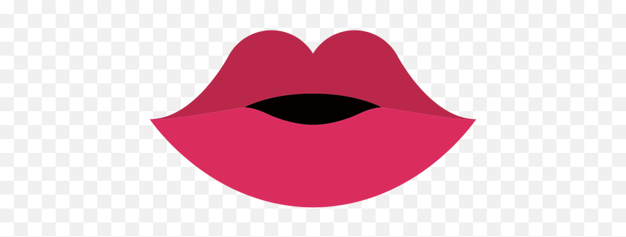 Mouth Red Lips Flat Emoji,How To Make Red Lips Emoticon For Facebook