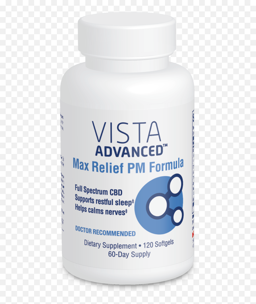 Vista Advanced Max Relief Pm Formula 120 Softgels U2013 Vista Otc - Medical Supply Emoji,Chemical Formulas For Emotions