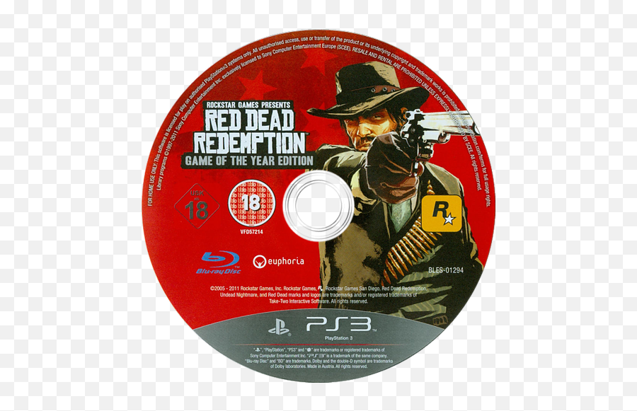 Download Red Dead Redemption Disk - Red Dead Redemption Game Of The Year Edition Ps3 Disc Emoji,Ps3 Emojis Download