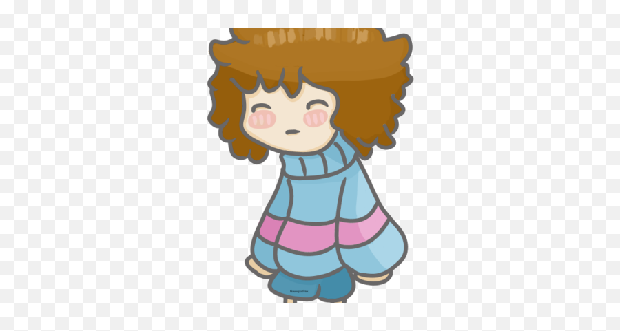 Frisk - Curly Emoji,Frisk Emoji