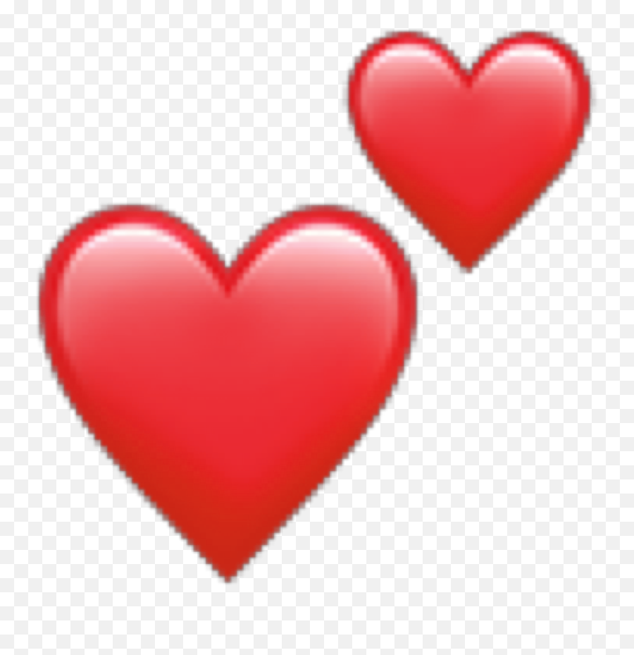 Red Heart Redheart Emoji Heartemoji Redemoji Apple - Heart Transparent Heart Emoji Png,Apple Moon Emoji