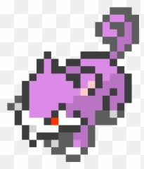 Pixel Art Gallery - Rattata Pixel Art Emoji,Steam Nyan Cat Emoticon