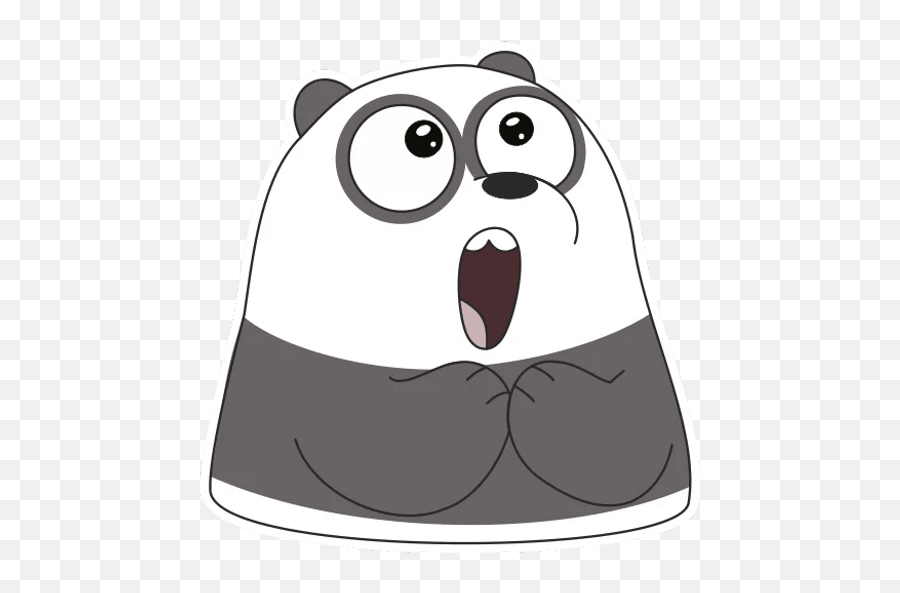 We Bare Bears Silly Panda Sticker U2013 Artofit Emoji,Bear+hot Emoji