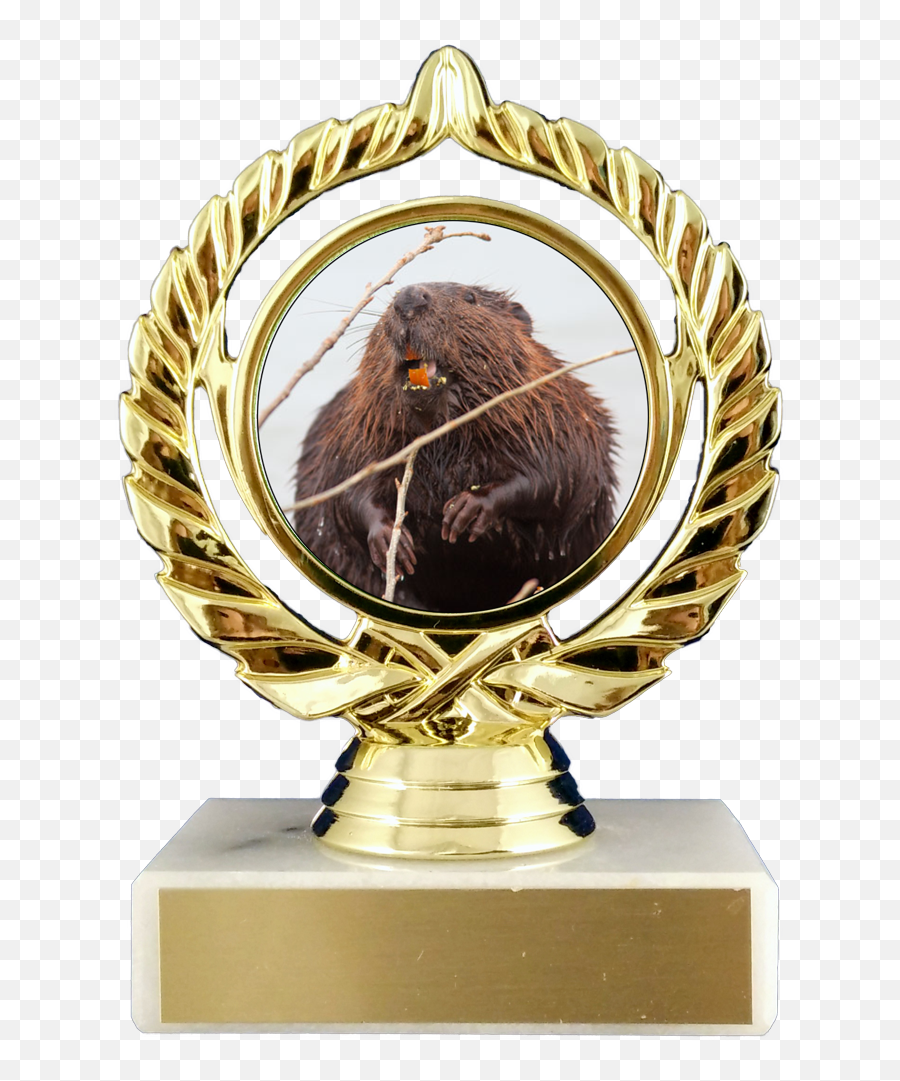 Beaver Logo Trophy On Flat White Marble Emoji,Roller Derby Emoji Beaver Logo Trophy On Flat White Marble Emoji,Roller Derby Emoji