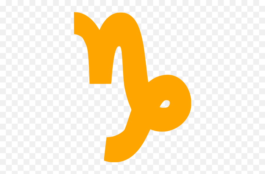 Orange Capricorn Icon - Free Orange Zodiac Signs Icons Emoji,Gun Emoji Copy And Paste