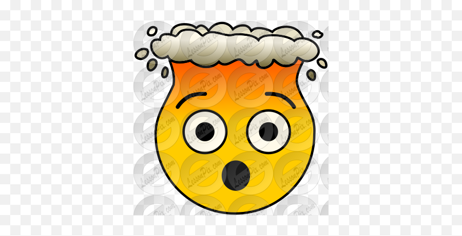 Mind Blown Picture For Classroom Therapy Use - Great Mind Emoji,Mindblowing Emoji