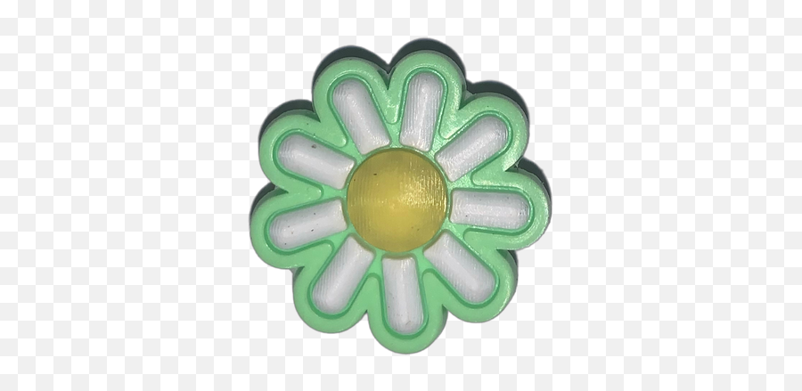 Green Flower Emoji,White Daisy Emoji