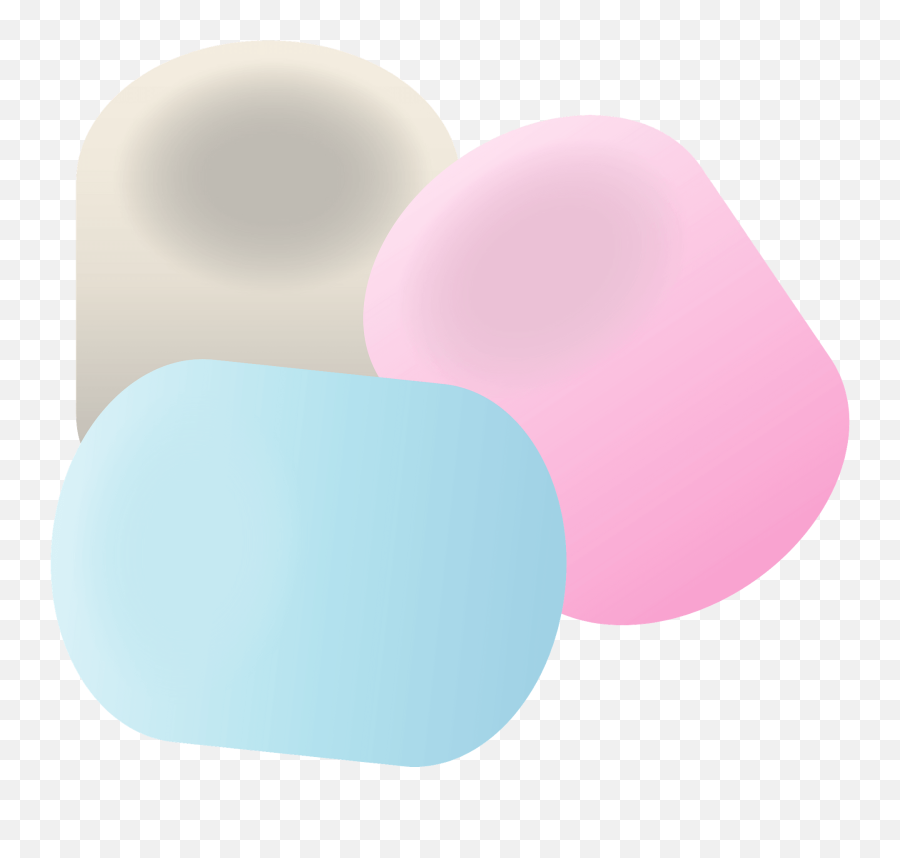 Marshmallow Confection Clipart - Color Gradient Emoji,Marshmallow Emoji