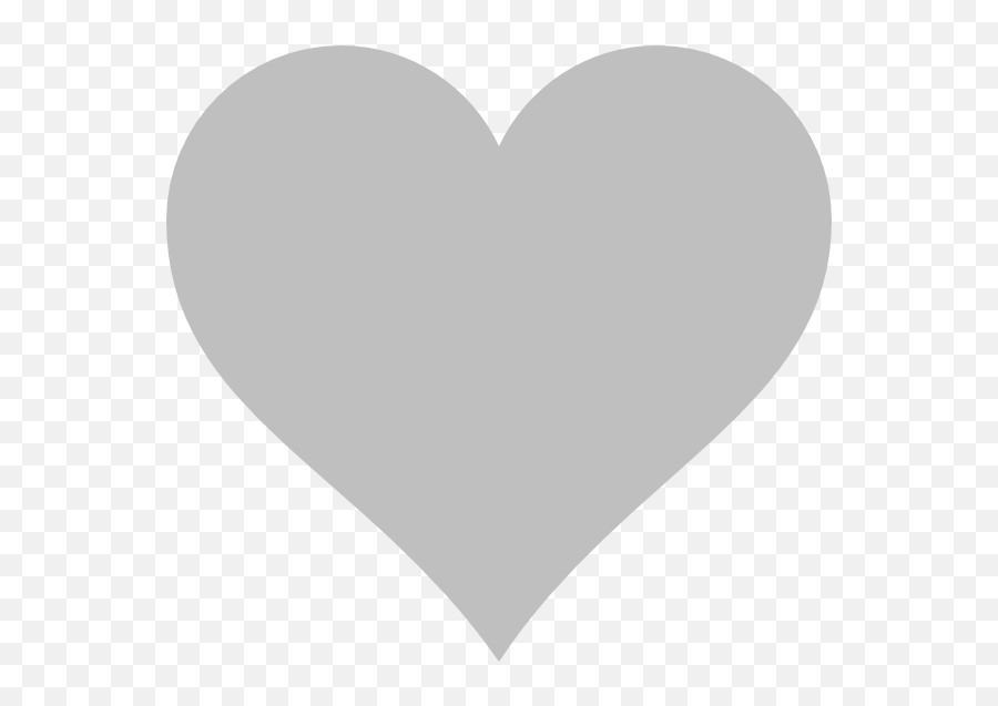 Free Grey Heart Png Download Free Clip - Grey Heart Png Emoji,Black Outline Heart Emoji