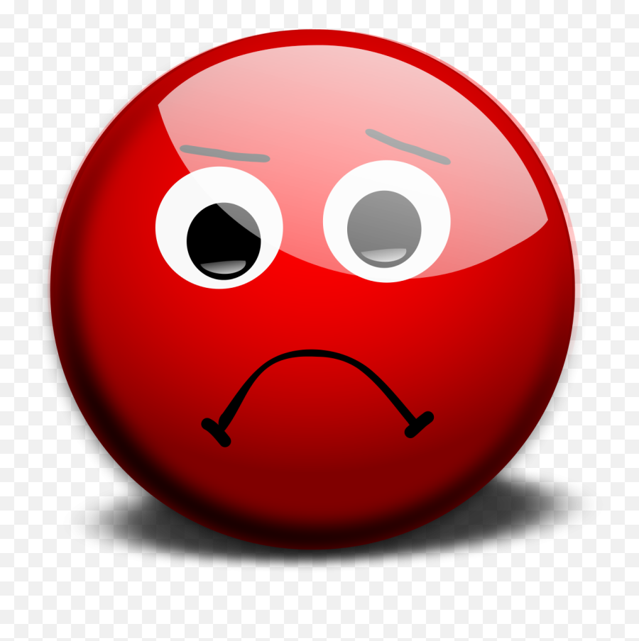 Angry Face Emoji Png - Emoji Red Sad Face,Angry Kiss Emoji