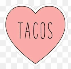 Tacos Love Passion Food Sticker - Girly Emoji,Pink Taco Emoji