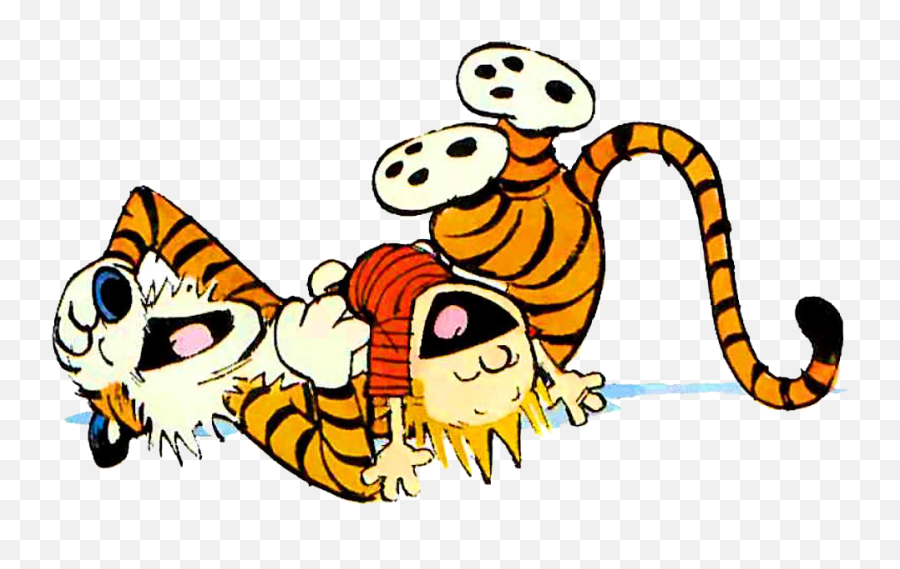 Download Calvin And Hobbes Photos Hq Png Image Freepngimg - Calvin And Hobbes Laughing Emoji,Sardonic Emoji