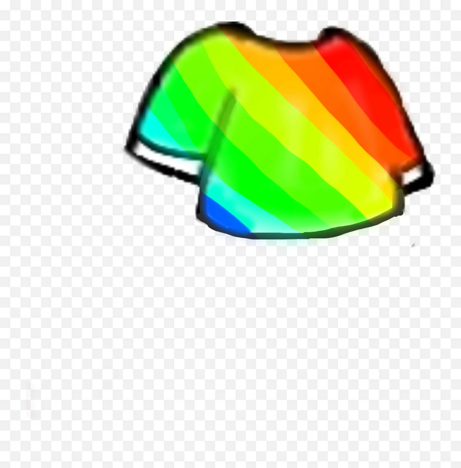 Shirt Gachalife Gachashirt Sticker - Gacha Life Rainbow Shirt Transparent Background Emoji,Emoji Clothes For Guys