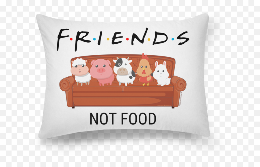 Friends Not Food - Friends No Food Emoji,Food Emoji Pillow