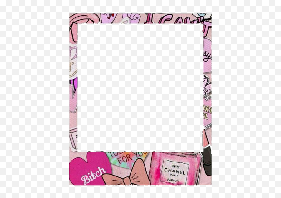 Frame Girlyframe Glitz Glam Fab Sticker - Picture Frame Emoji,Fab 5 Emoji