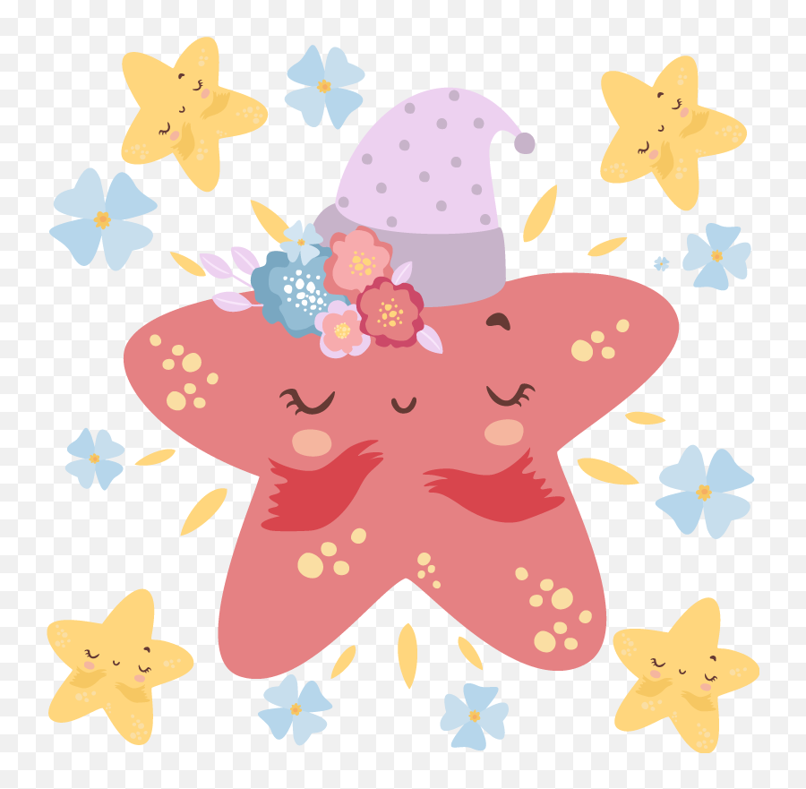 Smiles - Inredstars Illustration Wall Art Decal Estrella Bebe Png Emoji,Emoji Wall Art