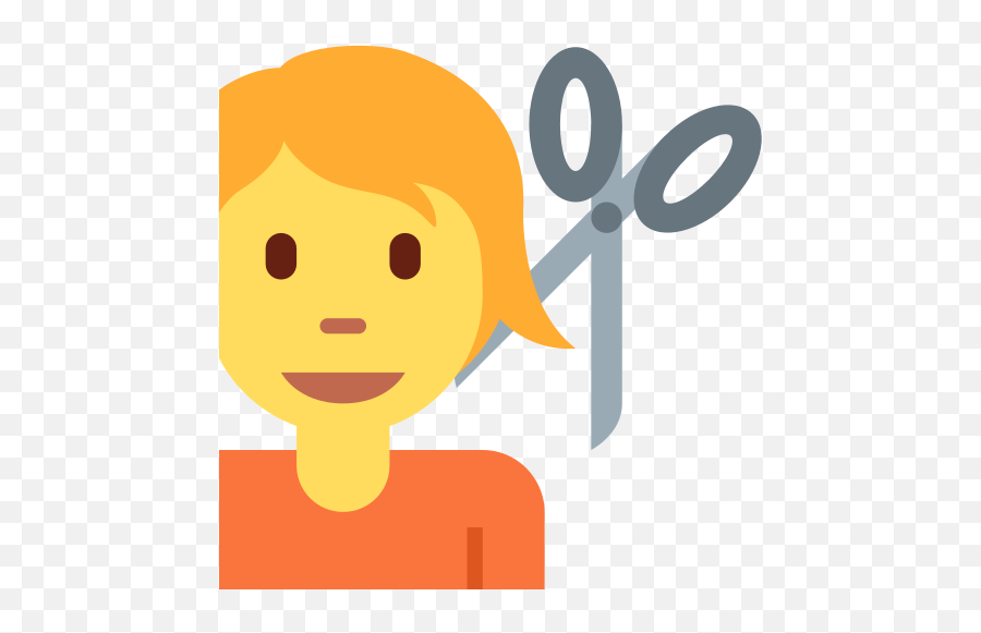Person Getting Haircut Emoji - Clip Art,Emoji 2 Scissors And Money