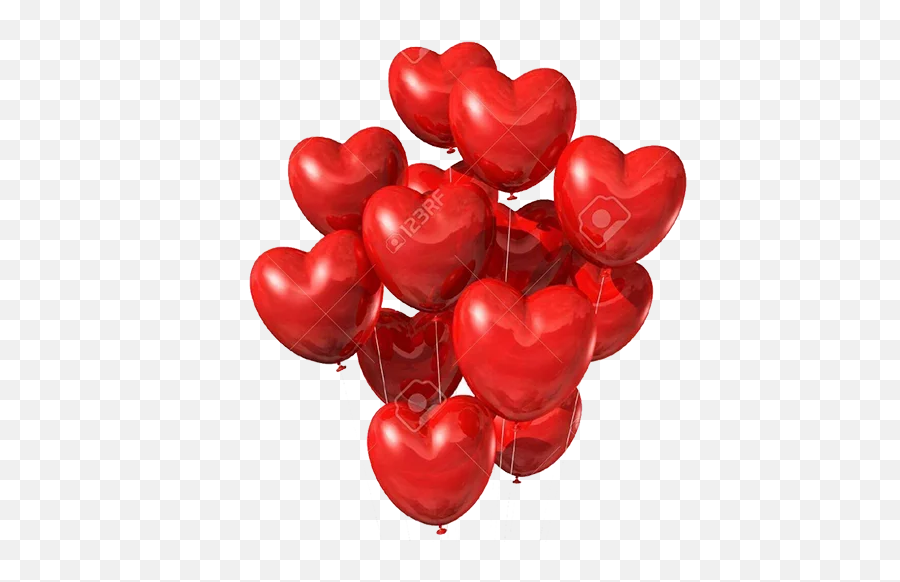 Heart Balloon Png Clipart Png Mart - Heart Shaped Gas Balloon Emoji,Diy Emoji Heart Balloons